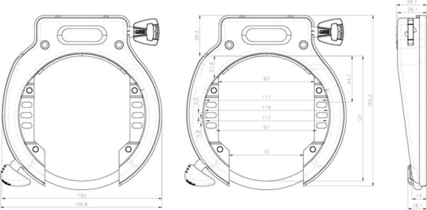 Abus Lås AMPARO 4650XL NR Black OE