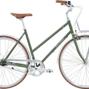 Raleigh Yate Cargo Damecykel 7g Mat Grøn